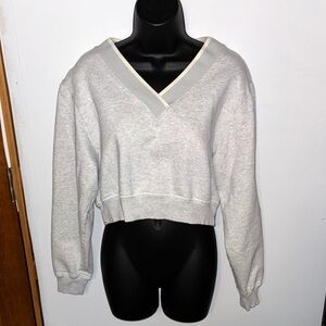 NWOT PINK Victoria’s Secret Crop Sweatshirt